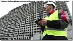 training pengawas bangunan dan pengendalian mutu bangunan konstruksi murah